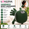 LOVEZIYA 4D Neck & Shoulder Massager – Rechargeable Electric Kneading Massager with Heat Function & Adjustable Strap